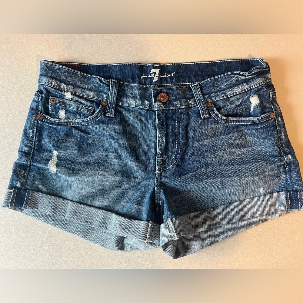 Denim shorts